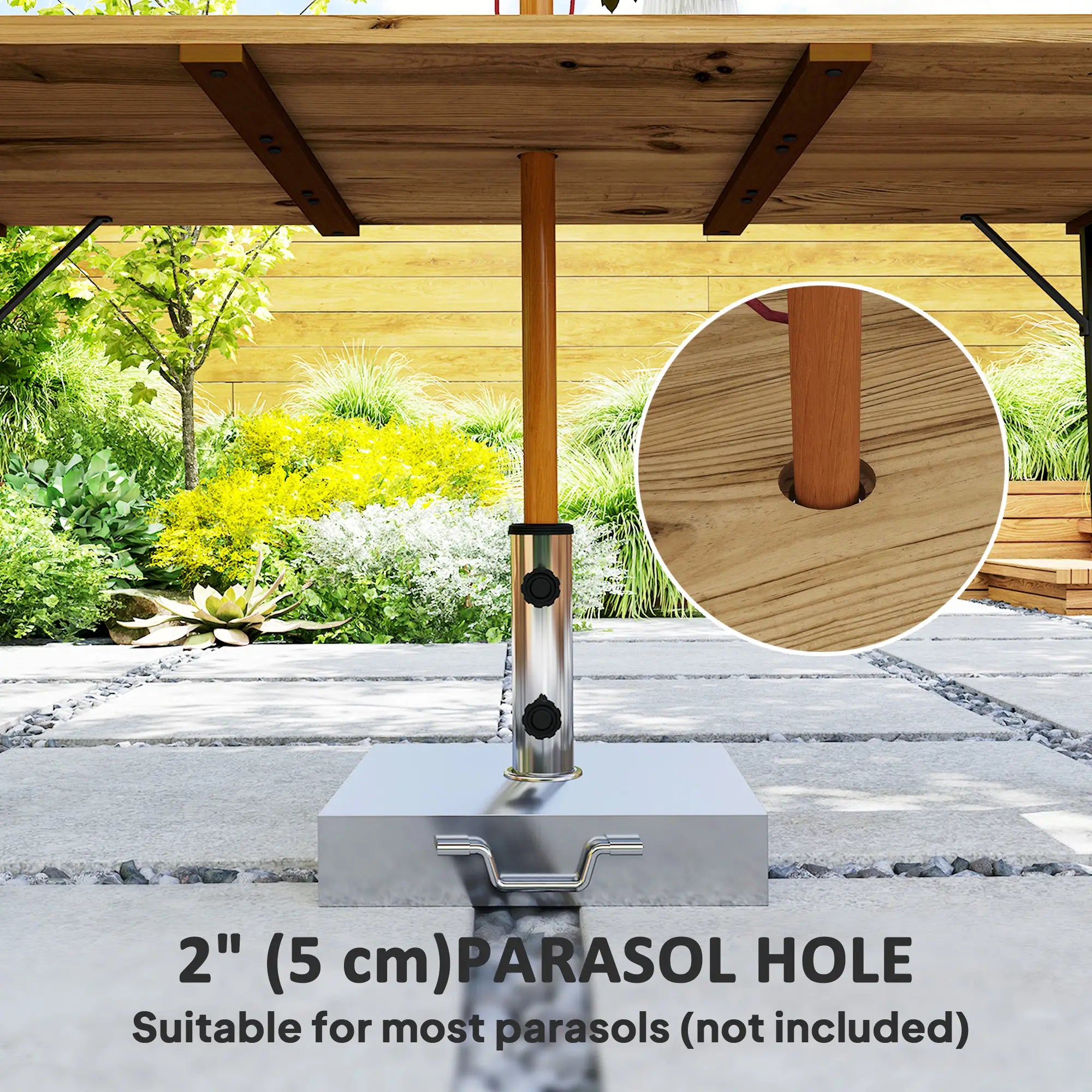 Wooden Outdoor Dining Table for 6, 2