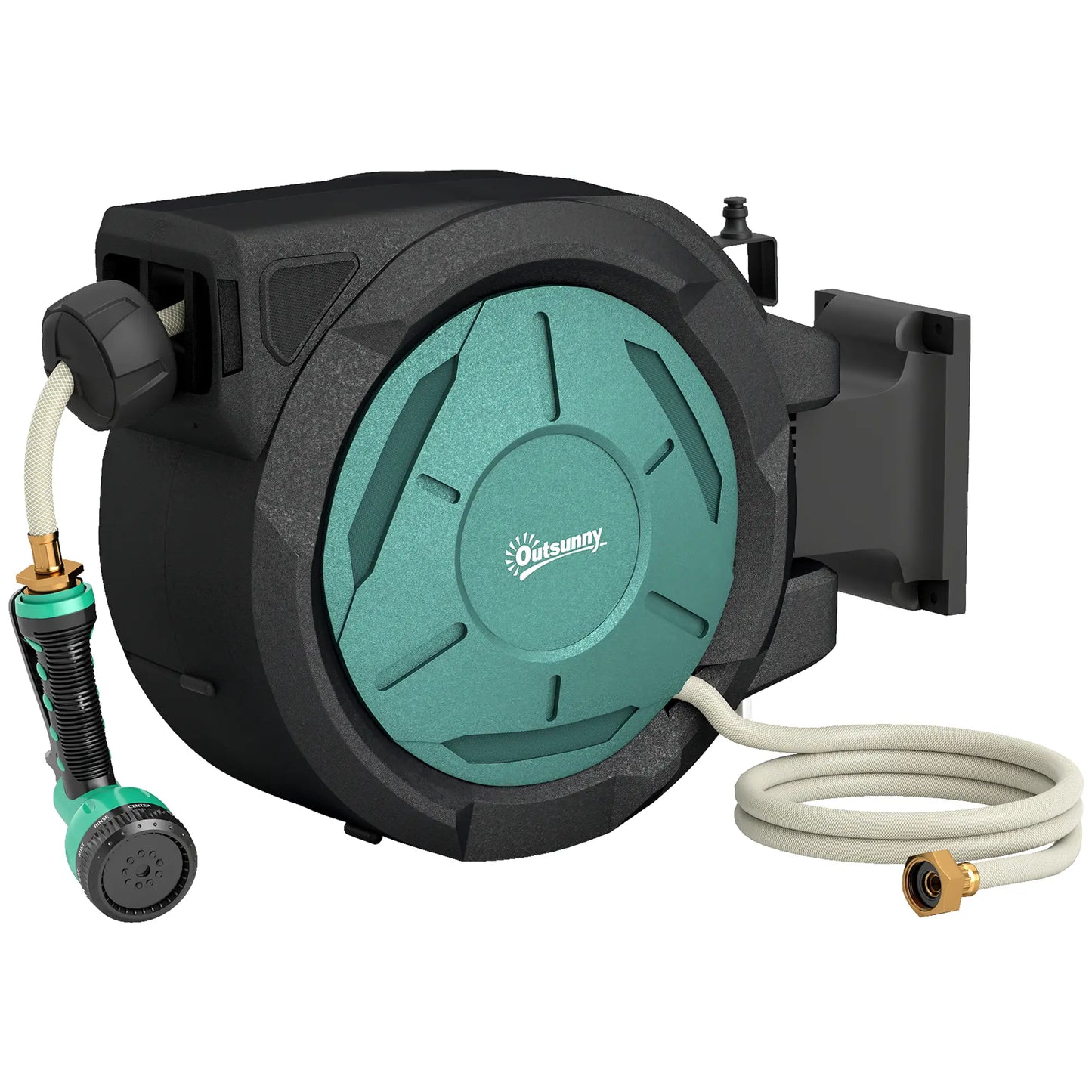 1/2 in x 65ft Wall Mounted Garden Hose Reel, Auto Rewind, Blue Garden Accessories at Gallery Canada