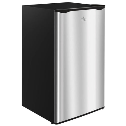 Compact Refrigerator, Mini Fridge with Freezer, Adjustable Shelf, Silver Small Kitchen Appliances Silver, Black at Gallery Canada