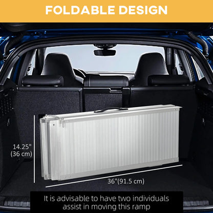 Textured Aluminum Folding Wheelchair Ramp, Portable 6' Knee Walker & Wheelchair Ramps at Gallery Canada