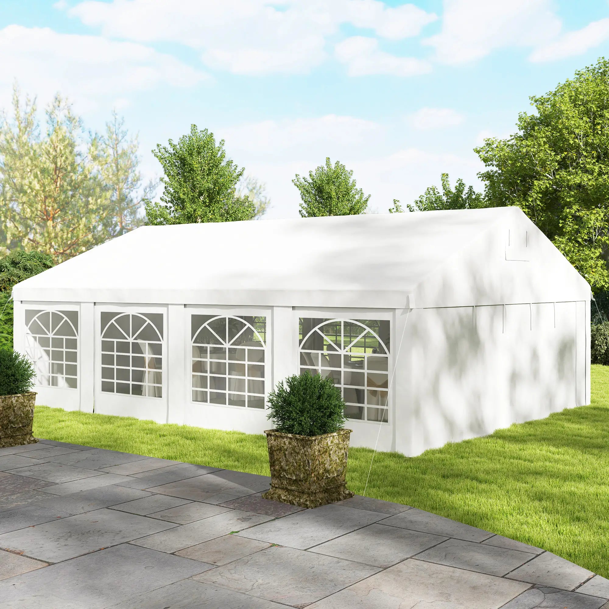 19.6' x 26' Heavy Duty Party Tent, Outdoor Canopy with Removable Sidewalls Canopy Tents at Gallery Canada