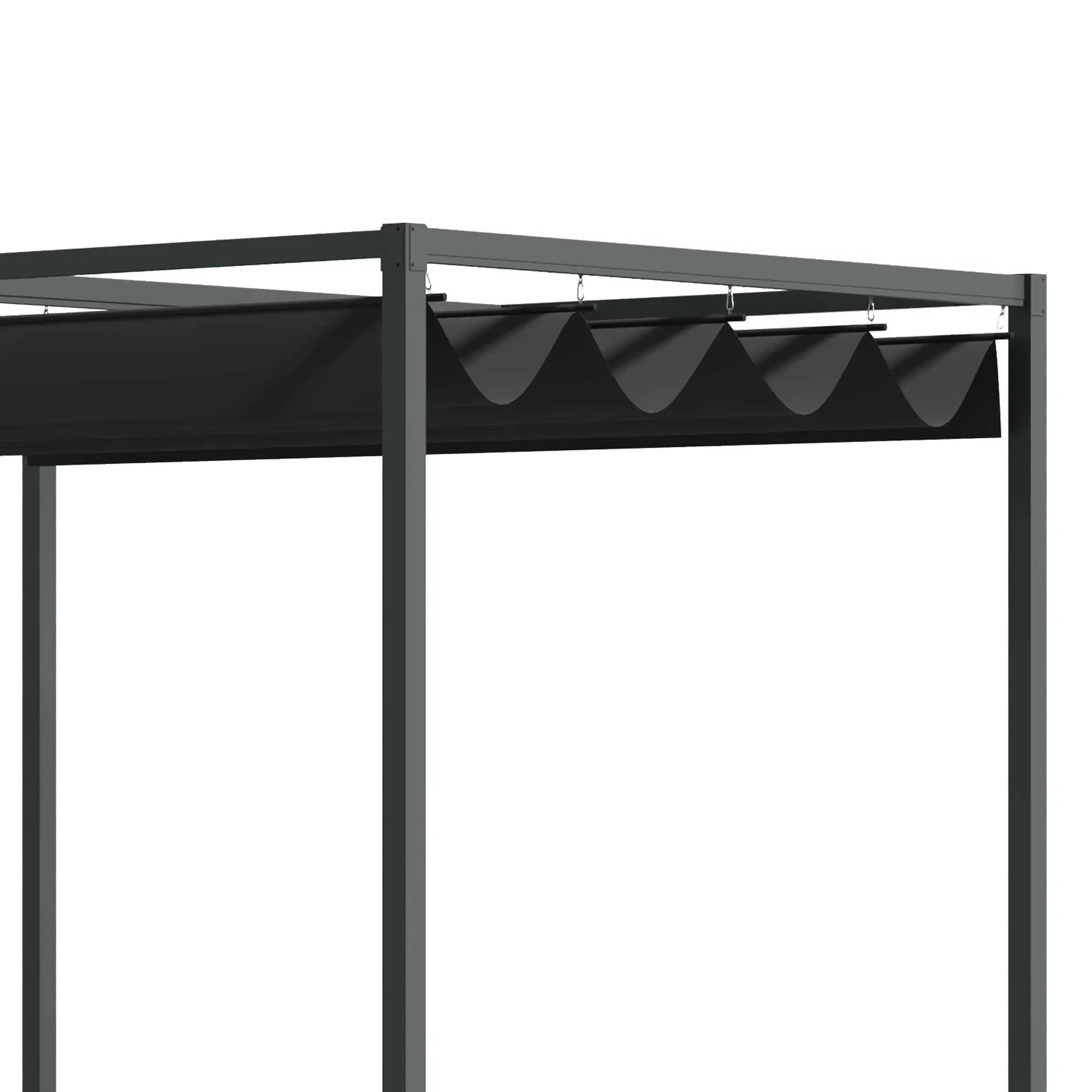 Pergola Shade 10x7, Modern Outdoor Shelter, Black Pergolas at Gallery Canada