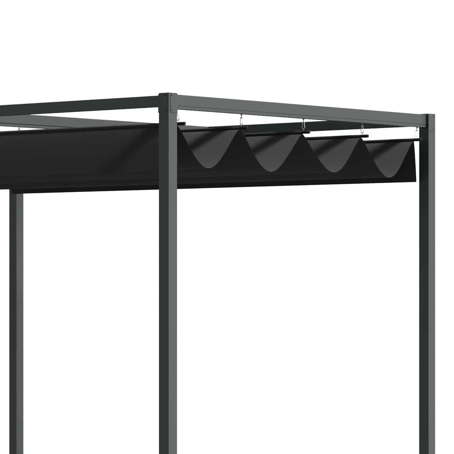 Pergola Shade 10x7, Modern Outdoor Shelter, Black Pergolas at Gallery Canada