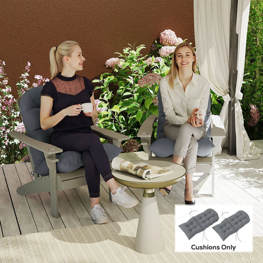 Adirondack Chair Cushions Set of 2, Grey Patio Chair Cushions Grey at Gallery Canada