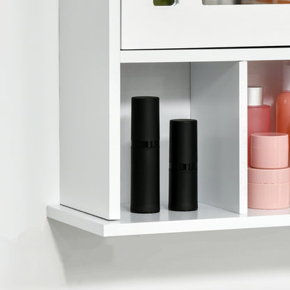 Wall Mounted Bathroom Mirror Cabinet, 3 Shelf Organizer, White Mirror Medicine Cabinets at Gallery Canada