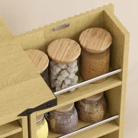 46" Kitchen Pantry Cabinet, Freestanding with Doors, Shelves Kitchen Pantry Cabinets at Gallery Canada