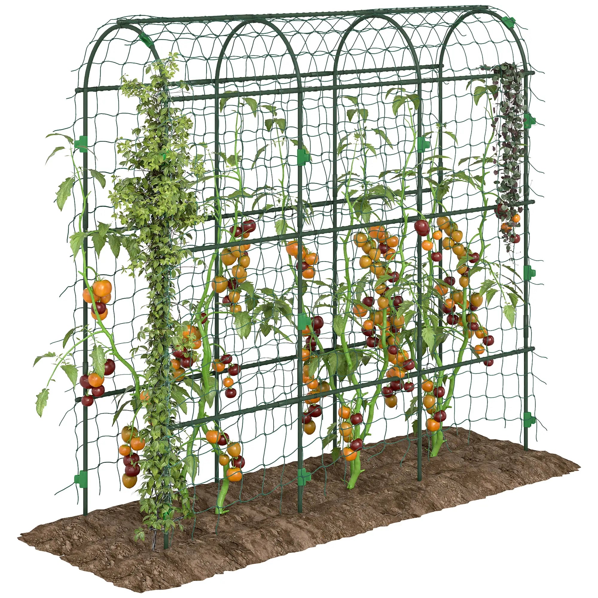 Metal Garden Trellis, A-Frame Arch for Climbing Plants, 17