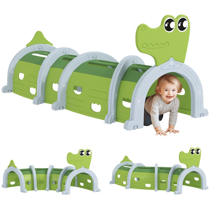 Crocodile Design Tunnel for Kids, 3-6 Years, Green Children's Play Tunnels at Gallery Canada