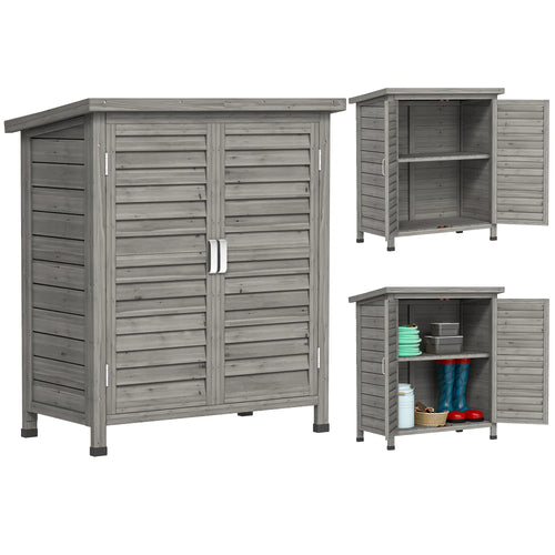 Wooden Garden Storage Shed, 2 Door, 34