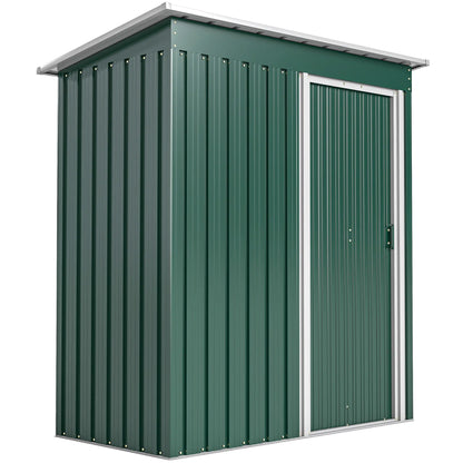 5 x 3 FT Outdoor Storage Shed, Steel Frame, Sliding Door, Green Sheds at Gallery Canada