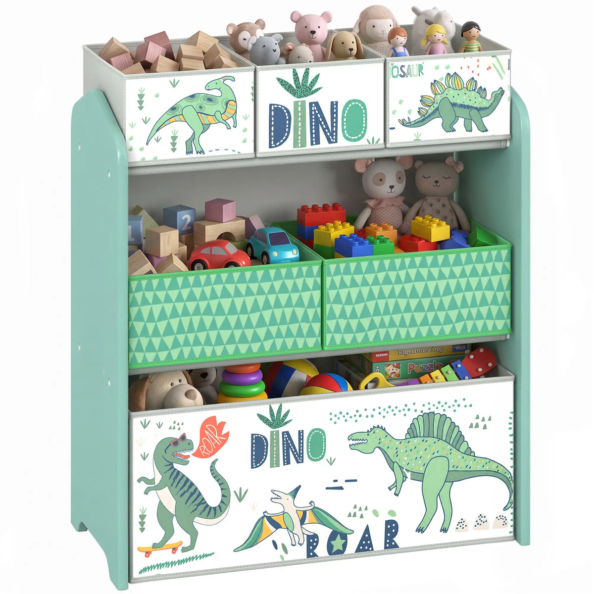 3-Tier Kids Storage Organizer, 6 Bins, Green Baby & Kids Storage at Gallery Canada