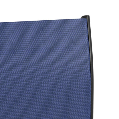 Outdoor Bar Stools Set of 2, 360° Swivel, 26.8" x 29.5" x 48.4", Navy Blue Bistro Sets at Gallery Canada