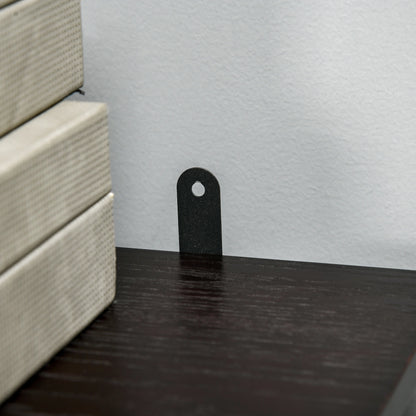 Electric Fireplace With Mantel, Freestanding Heater, 700W/1400W, Brown Electric Fireplaces at Gallery Canada