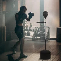 Freestanding Boxing Punch Bag, 63"-80.7" Adjustable Height, Black