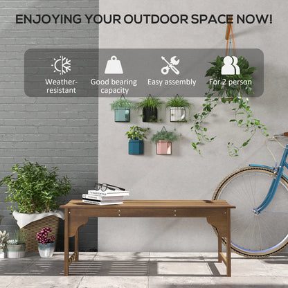 Wooden Garden Bench, Patio Double Park Bench, Teak Outdoor Benches at Gallery Canada