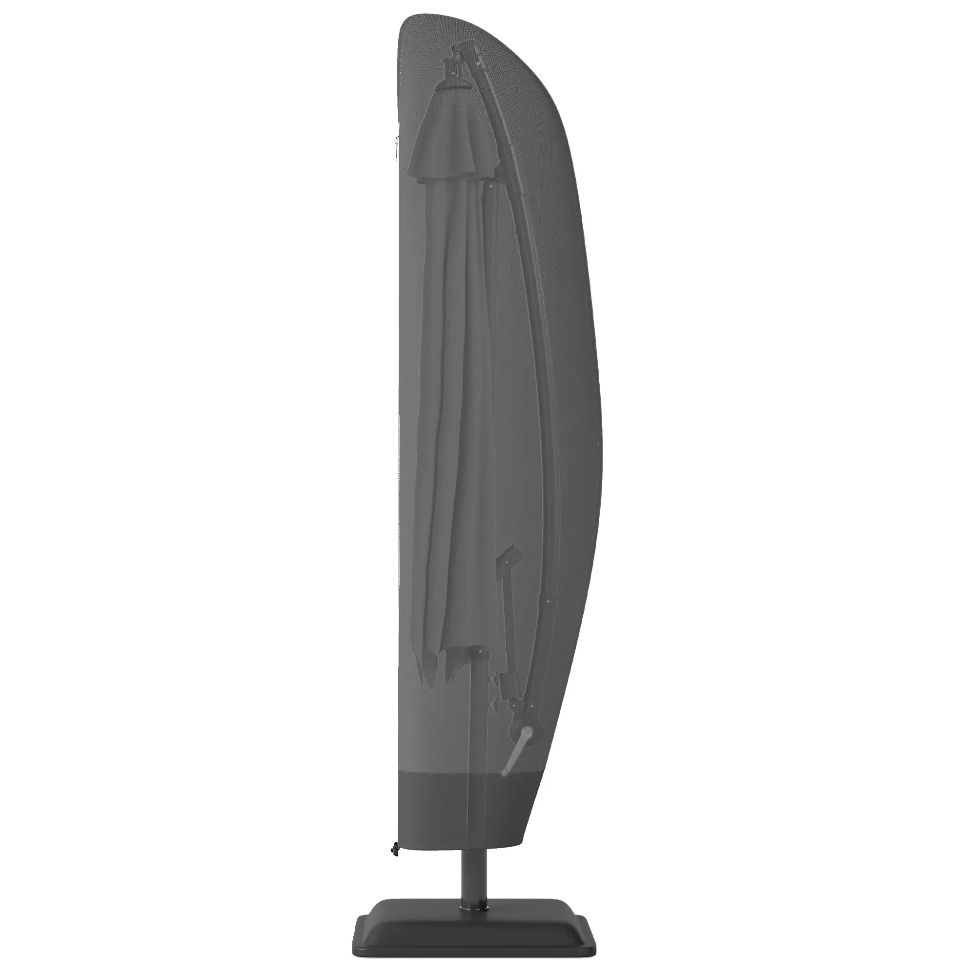 87-Inch Patio Umbrella Cover, 10ft to 13ft, Black Umbrella Covers Black at Gallery Canada
