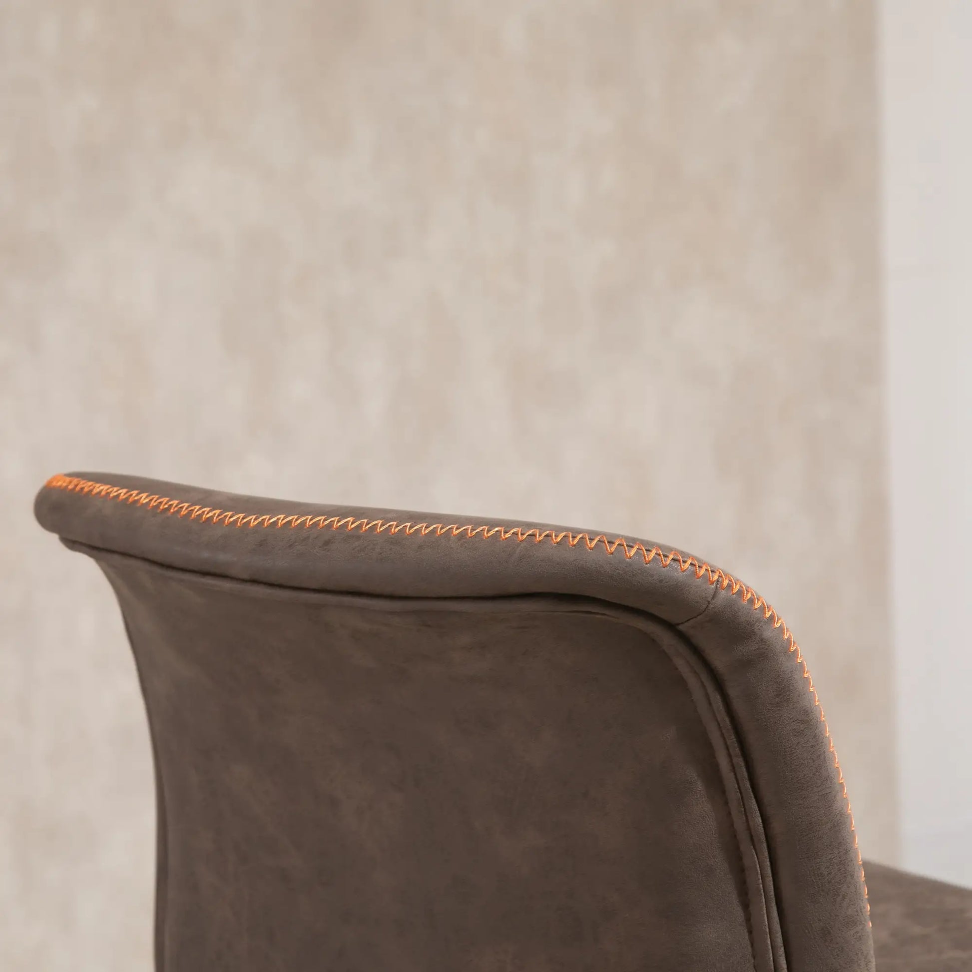 Swivel Bar Stools Set of 2, Adjustable Height, PU Leather, Brown Bar Stools at Gallery Canada