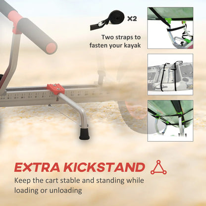 Adjustable Width Kayak Cart Dolly, Red Kayak Carts at Gallery Canada