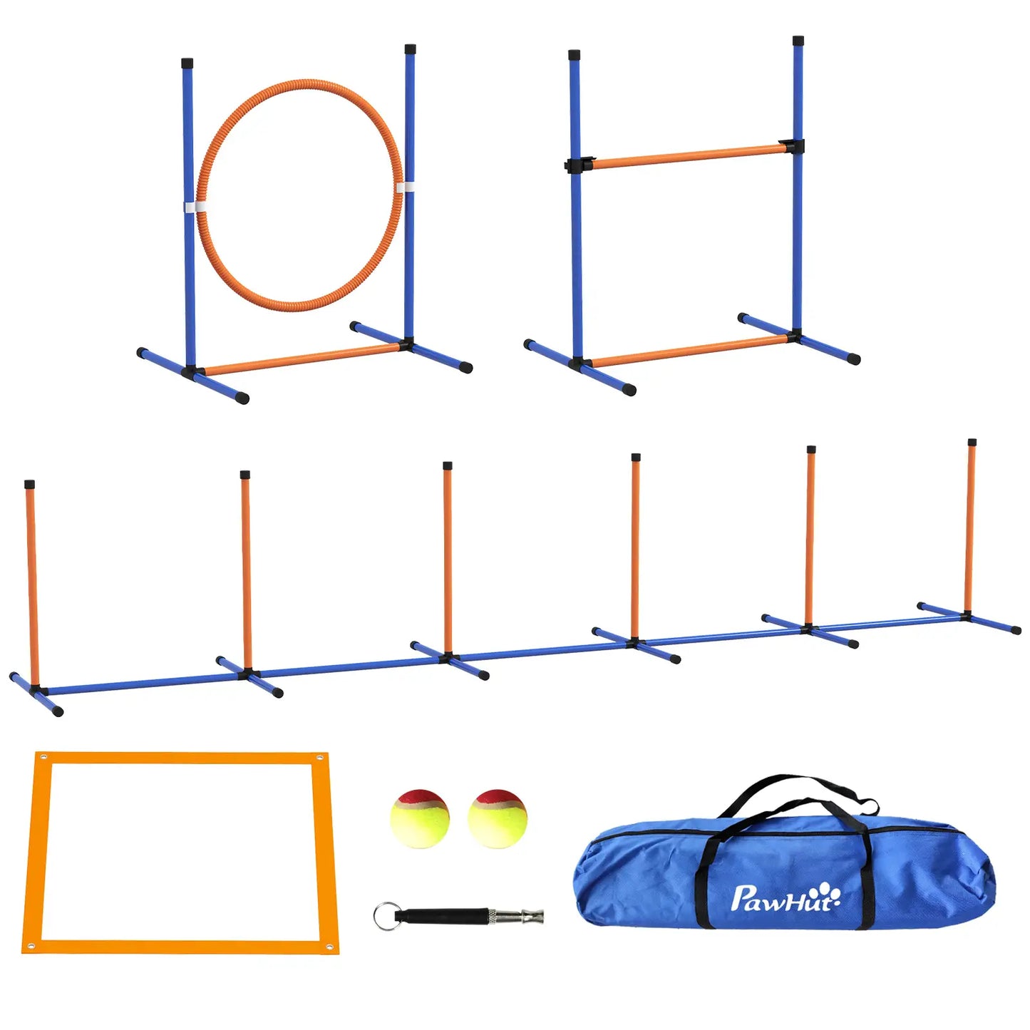 Dog Agility Training Equipment, Weave Poles, Adjustable Hurdle, Jump Ring Dog Agility Training Equipment at Gallery Canada