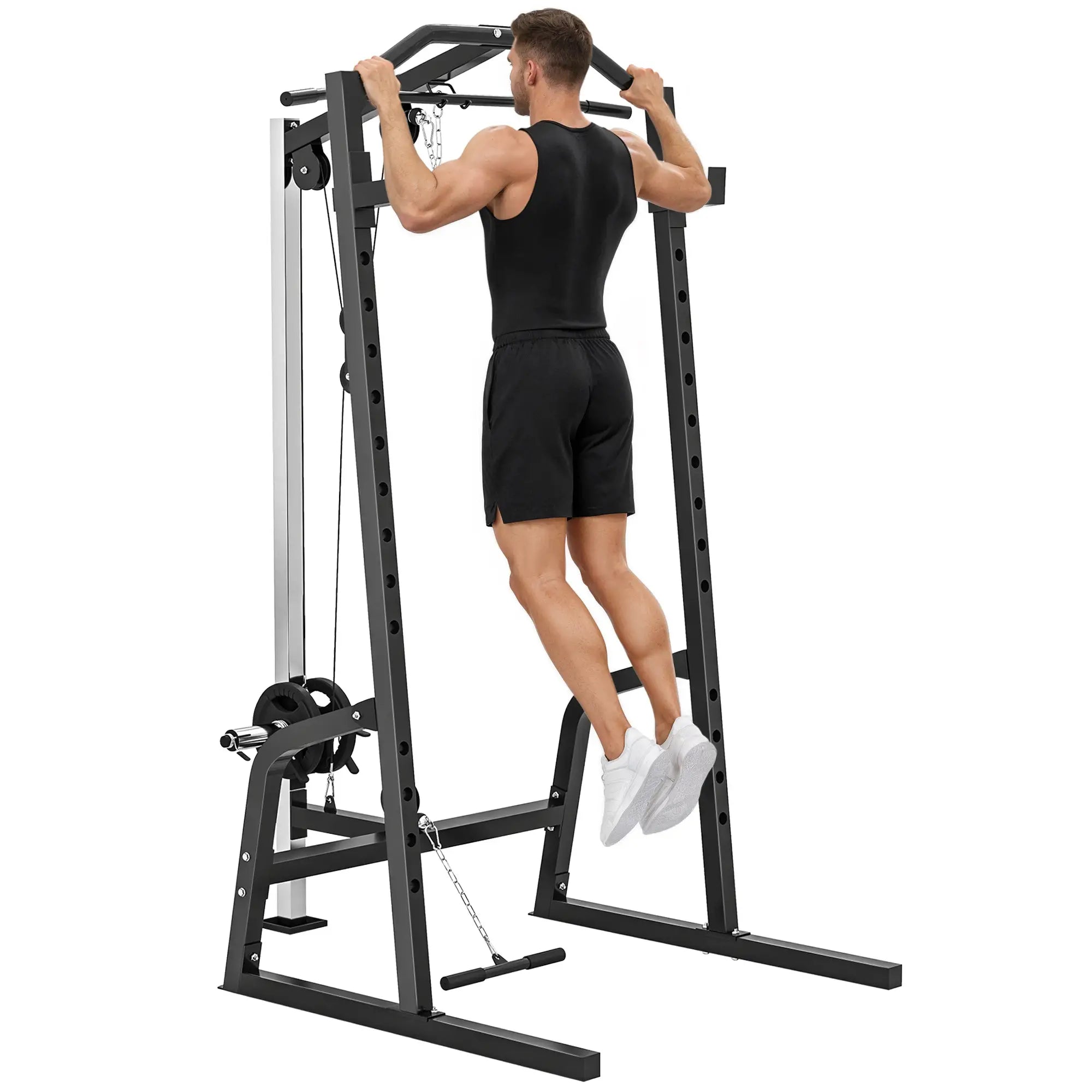 Power Cage with Squat Rack, Cable Pulley System, Pull Up Stand Power Towers at Gallery Canada
