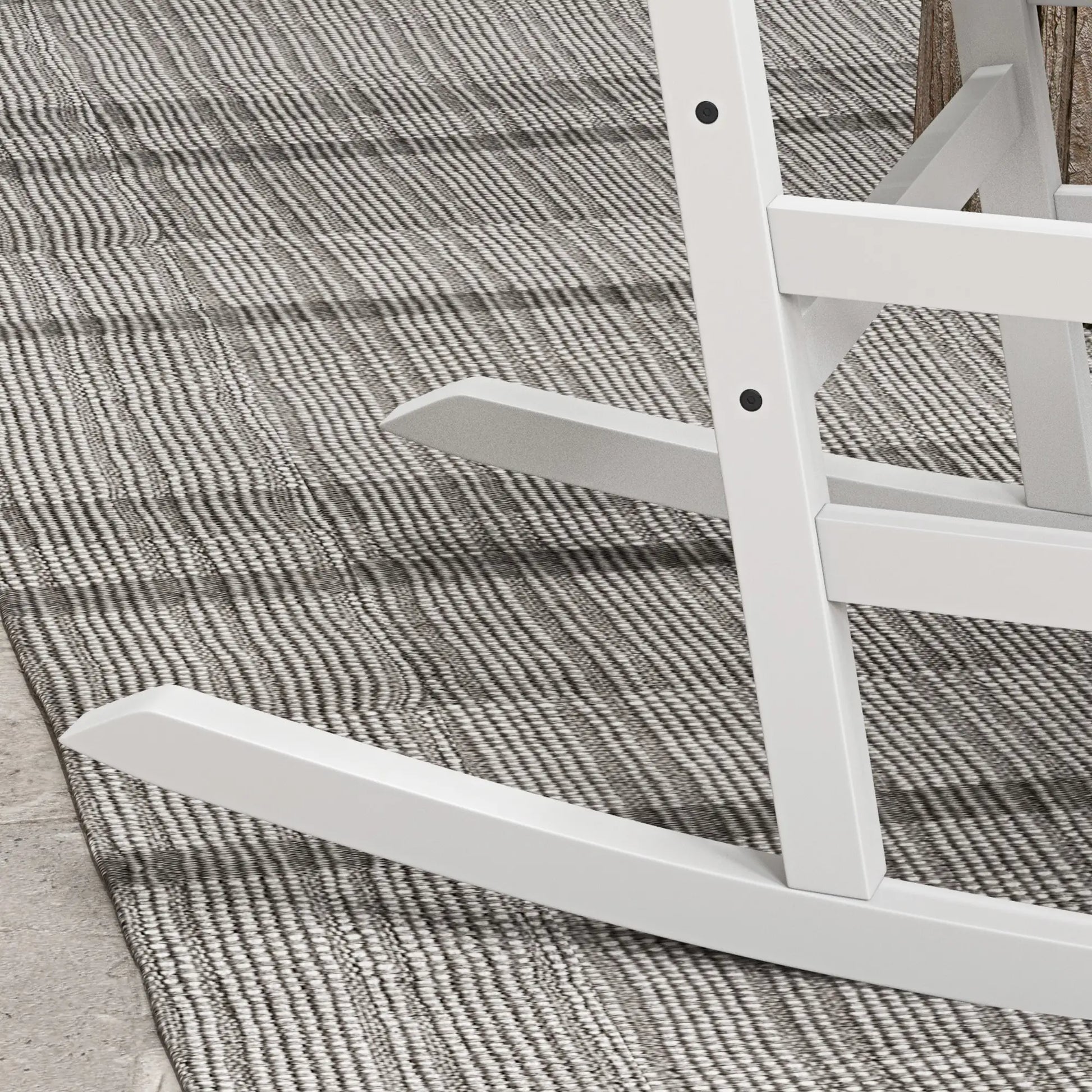 Wooden Patio Rocking Chairs Set of 2, Outdoor Rocker, High Back, White Outdoor Rocking Chairs at Gallery Canada