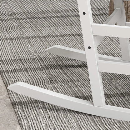 Wooden Patio Rocking Chairs Set of 2, Outdoor Rocker, High Back, White Outdoor Rocking Chairs at Gallery Canada