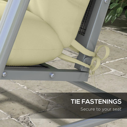 4-Piece Patio Chair Cushion Set, with Ties, Cream White Patio Chair Cushions at Gallery Canada