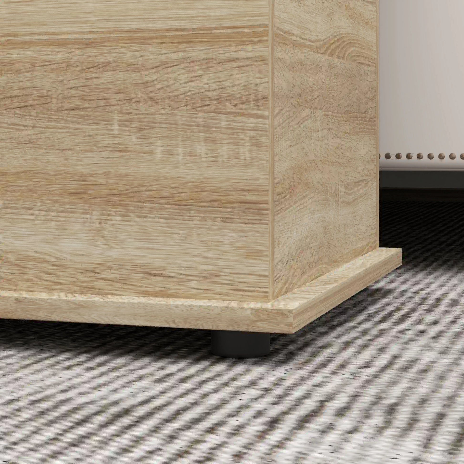 39.5" Storage Chest, Flip-Top Lid, Entryway Bench, Oak Storage Ottomans & Benches at Gallery Canada