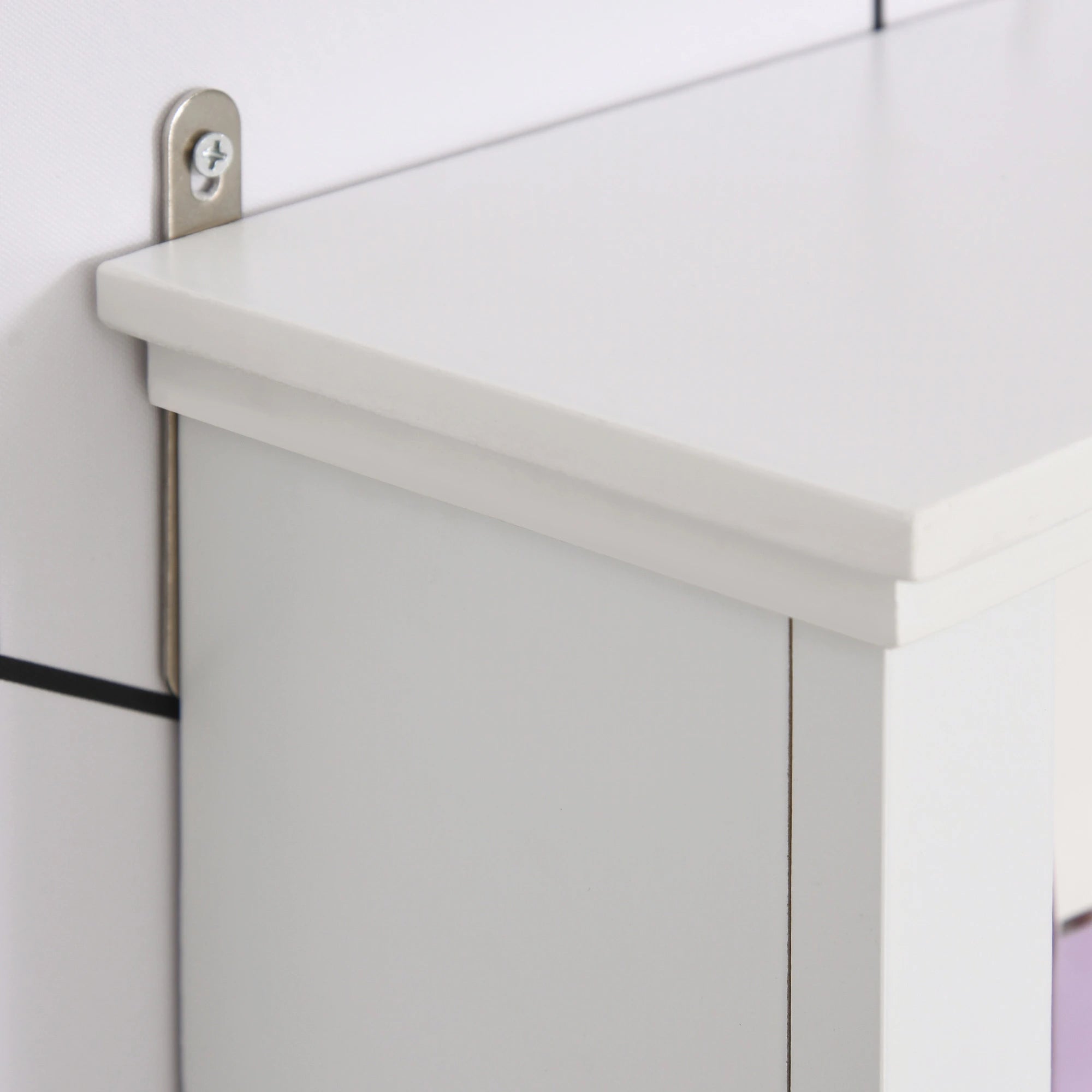 Wall Mounted Medicine Cabinet, 3 Open Shelves, Storage Cupboard, White Wall Mounted Cabinets at Gallery Canada