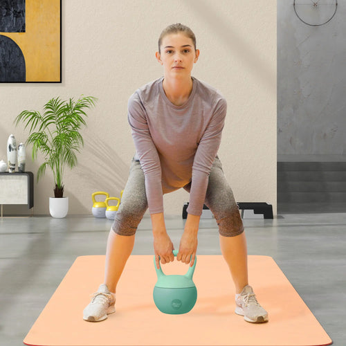 22 lb Soft Kettlebell, Sand Filled Weight with Grip Handle