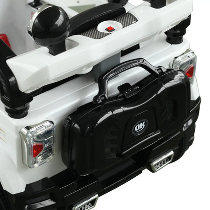 12V Kids Electric Ride On Car, Remote Control, White Electric Toy Cars at Gallery Canada