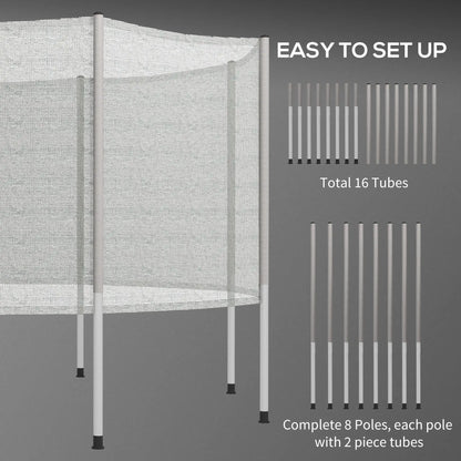 2FT Trampoline Net Enclosure, 8 Poles, Grey Trampolines at Gallery Canada