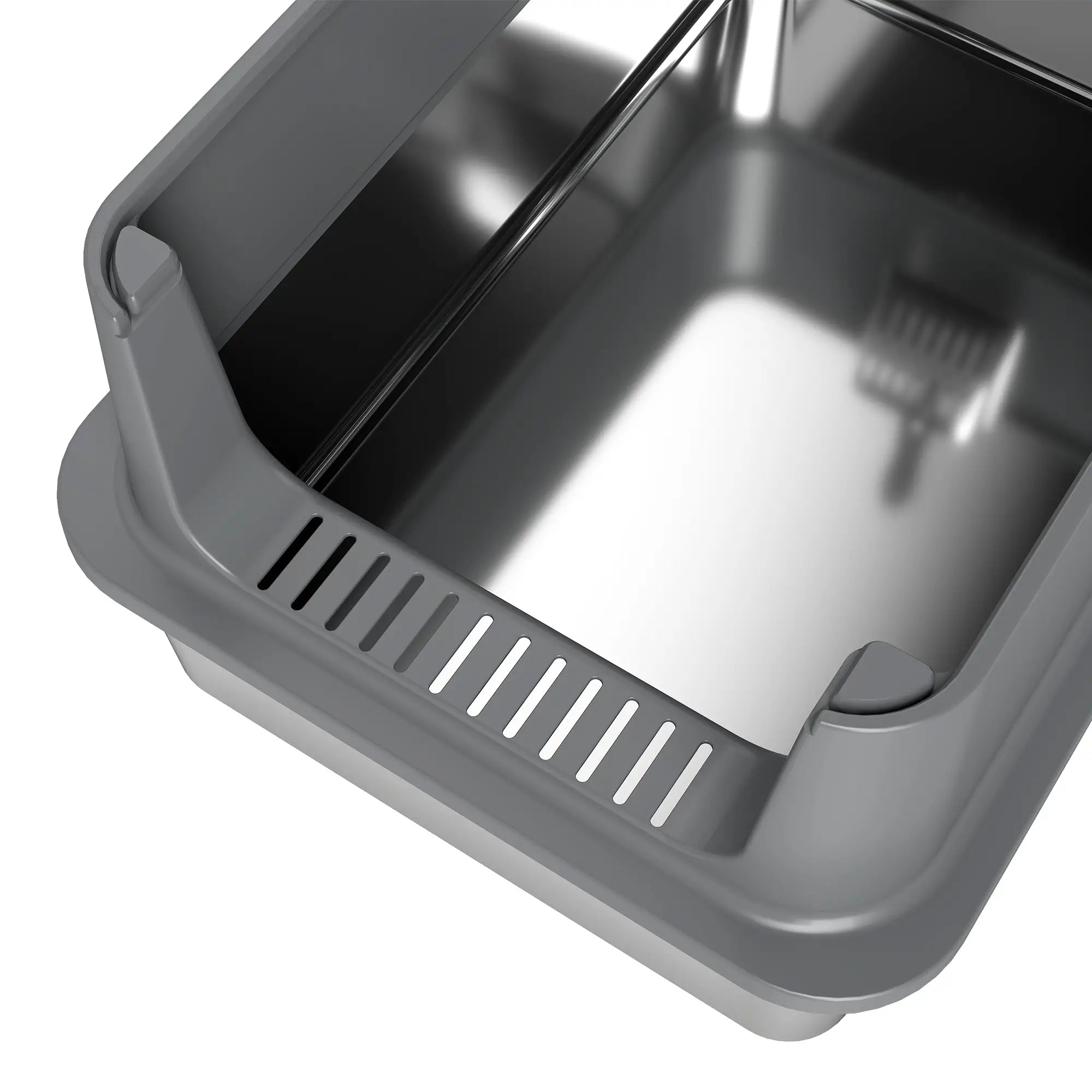 XL Stainless Steel Cat Litter Box, High Wall, Odor Free, Steel Cat Litter Box Enclosures at Gallery Canada