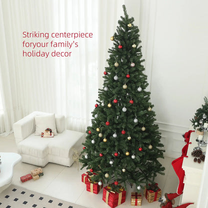 9ft Artificial Christmas Tree, 2132 Branch Tips, Auto Open, Steel Base, Green Artificial Christmas Trees at Gallery Canada