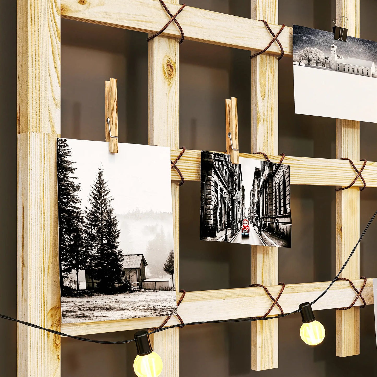 Wooden Planter With Trellis, Raised Garden Bed With Wheels, Drainage Holes