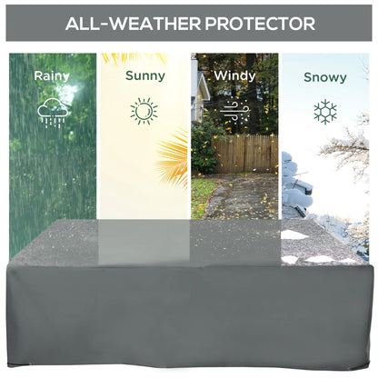 Waterproof Patio Furniture Cover, 80.7" x 75.6" x 24", Grey Patio Furniture Covers at Gallery Canada