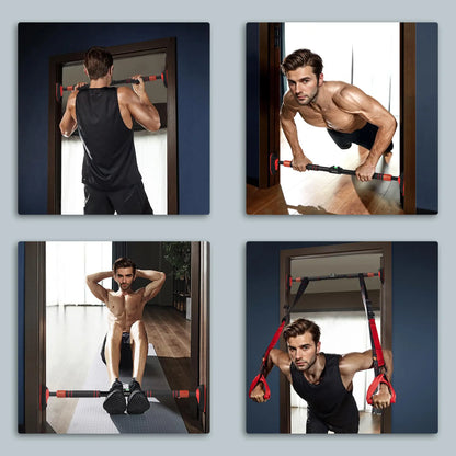 Pull Up Bar Doorway No Screws, 37.8-51.2 in Width Adjustable, Max Load 440lbs Strength Training Equipment at Gallery Canada