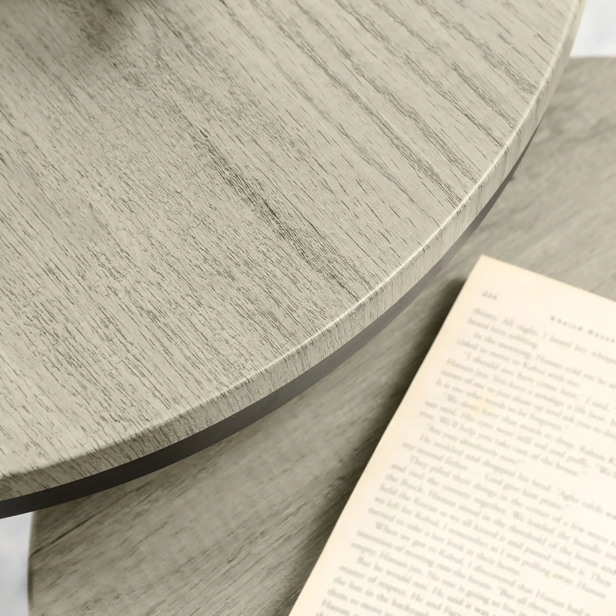 Round Nesting Tables Set of 3, Steel Frame, Living Room Side Tables at Gallery Canada