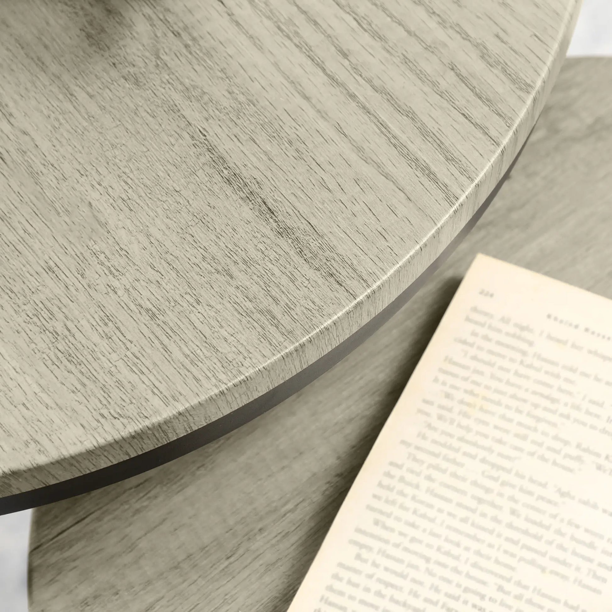 Round Nesting Tables Set of 3, Steel Frame, Living Room Side Tables at Gallery Canada