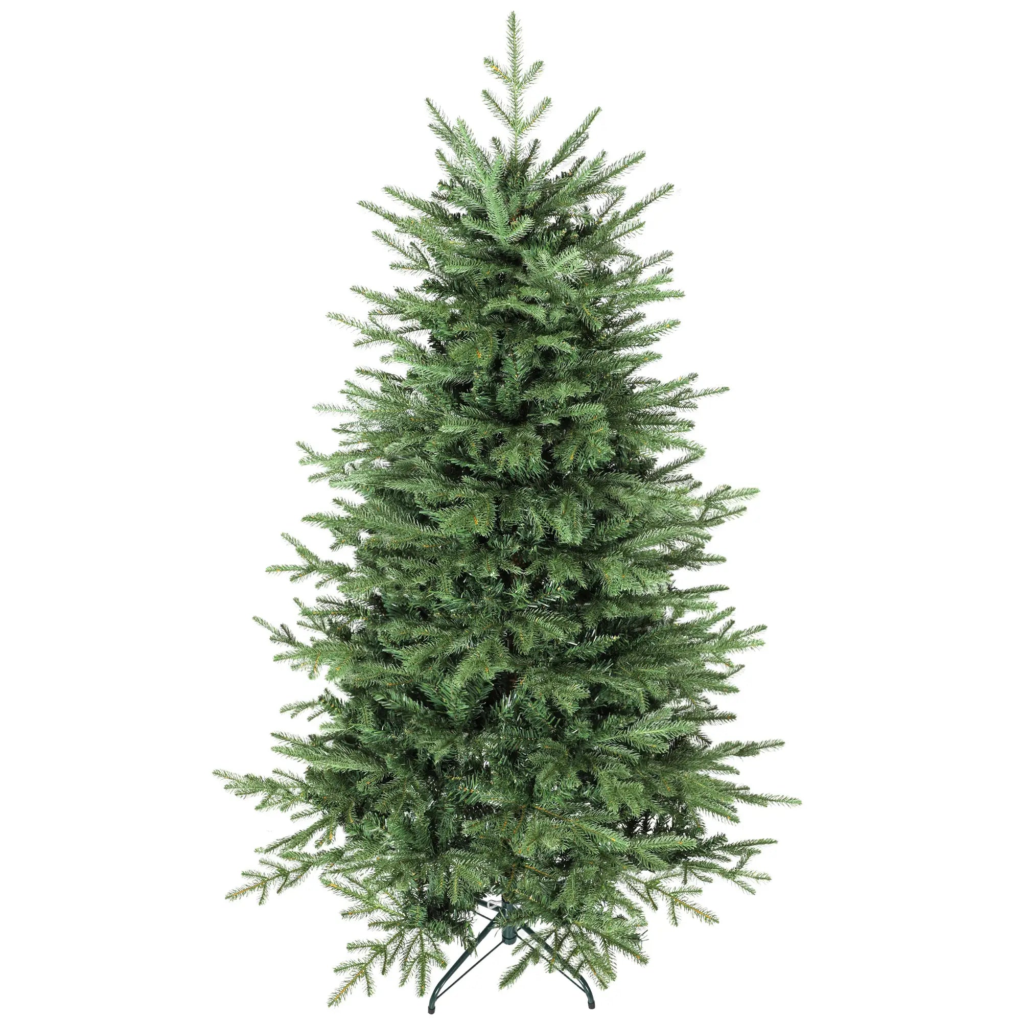 6 ft Artificial Christmas Tree, Dense Realistic Branches, Full Ponderosa Fir, Hinged, Easy Assembly Artificial Christmas Trees at Gallery Canada