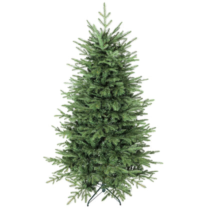 6 ft Artificial Christmas Tree, Dense Realistic Branches, Full Ponderosa Fir, Hinged, Easy Assembly Artificial Christmas Trees at Gallery Canada