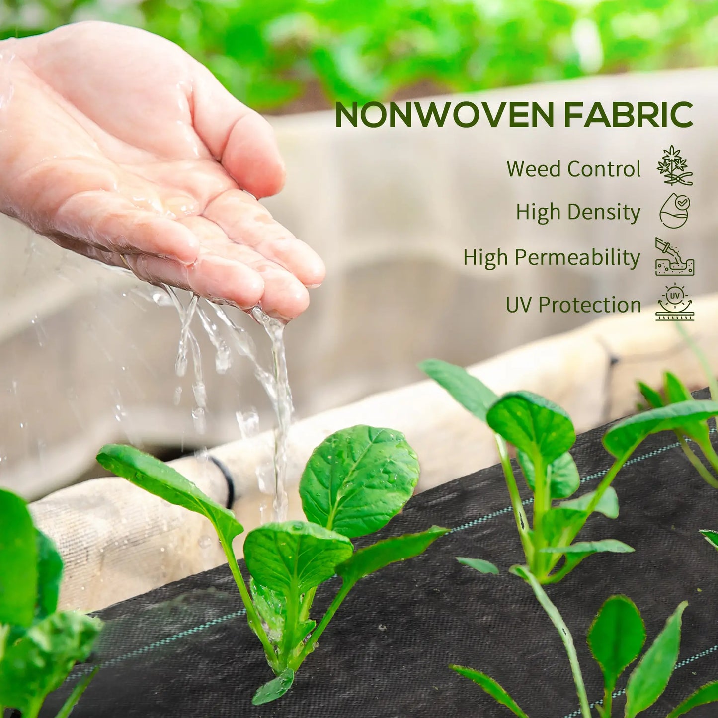 3ftx300ft Landscape Fabric, 4.6OZ Premium Weed Barrier, Durable Weed Block Mat Weed Barrier Fabrics at Gallery Canada