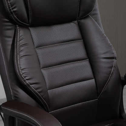 Massage Office Chair, High Back, 6-Point Vibration, Adjustable Height, Brown Massage Chairs at Gallery Canada