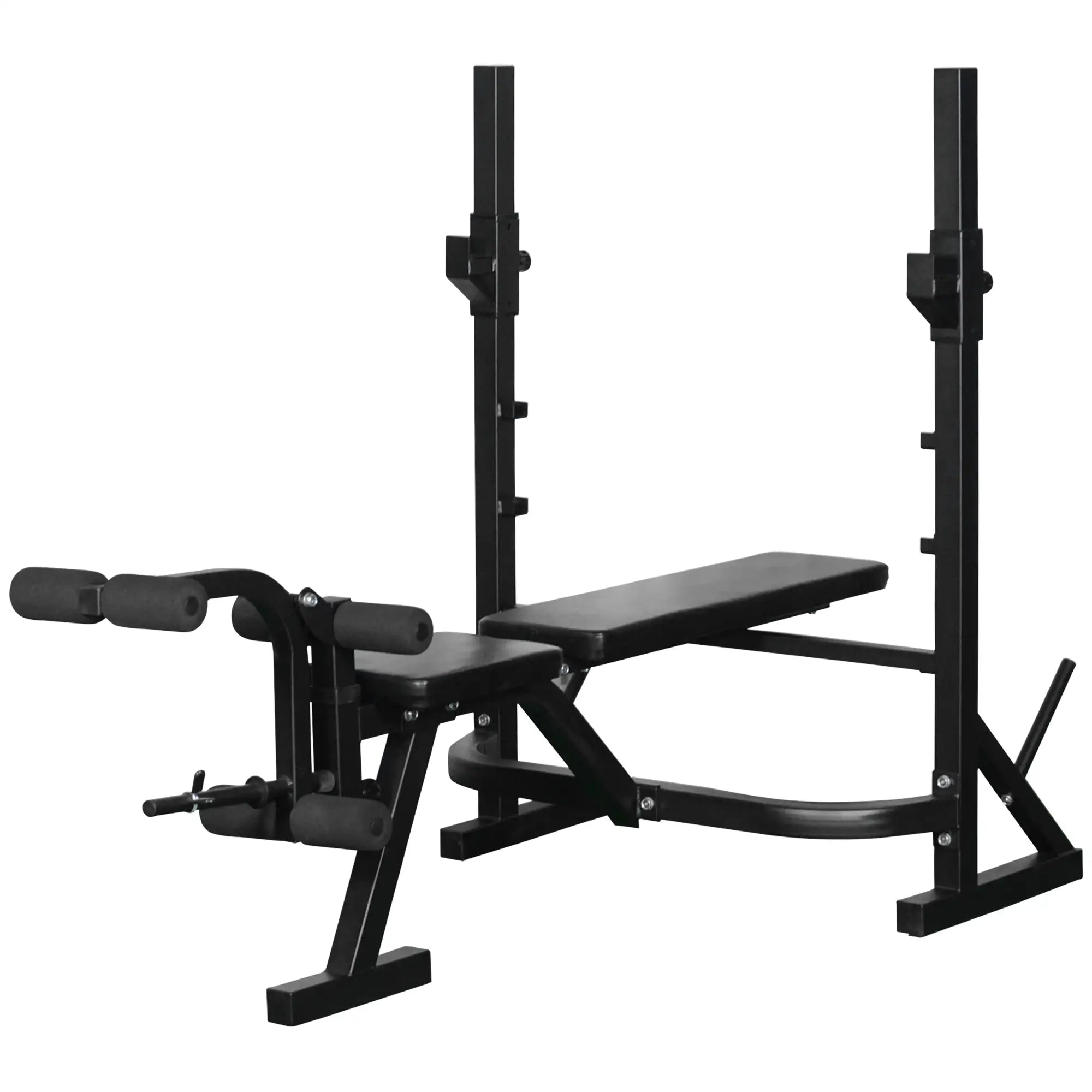 Weight Bench, Flat Incline Decline, Squat Racks, Leg Developer, Plate Stand Weight Benches Black at Gallery Canada
