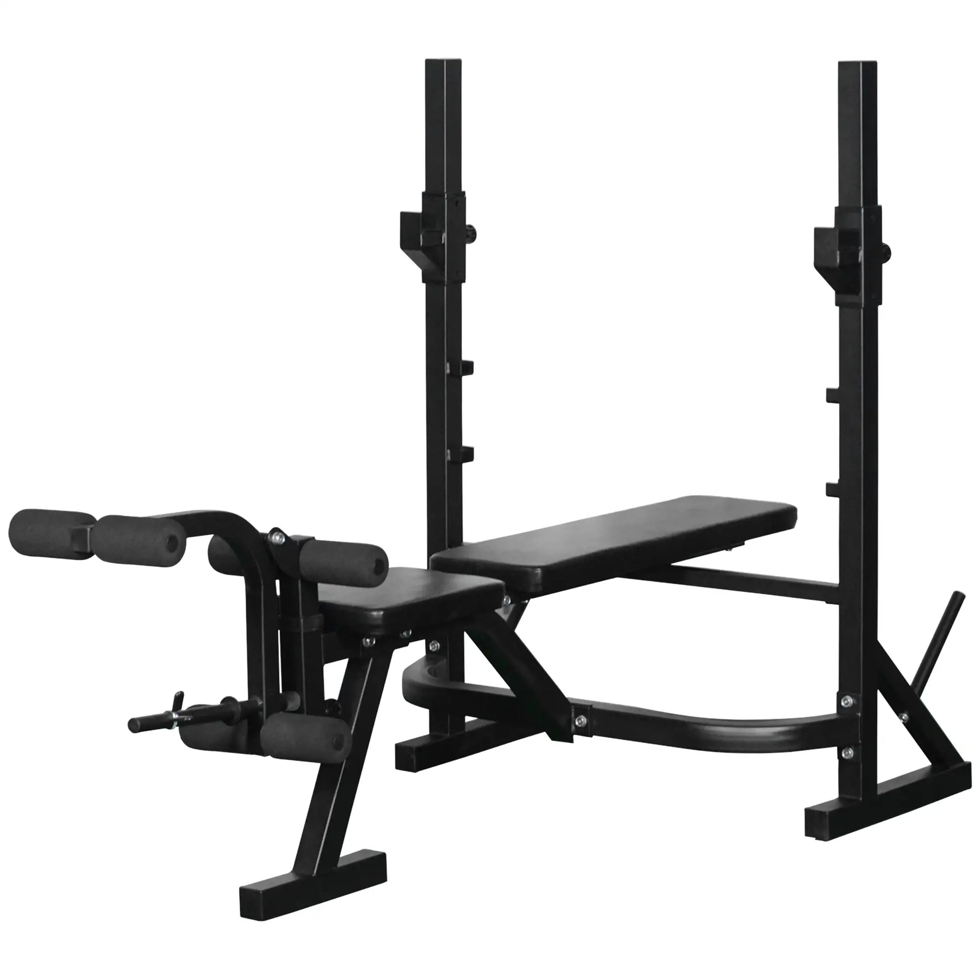Weight Bench, Flat Incline Decline, Squat Racks, Leg Developer, Plate Stand Weight Benches Black at Gallery Canada