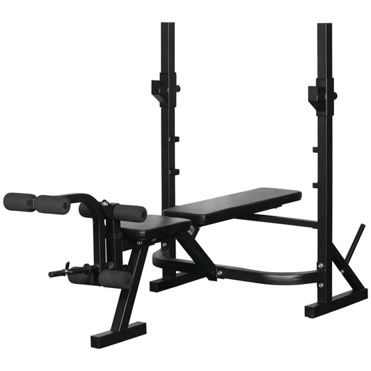 Weight Bench, Flat Incline Decline, Squat Racks, Leg Developer, Plate Stand Weight Benches Black at Gallery Canada