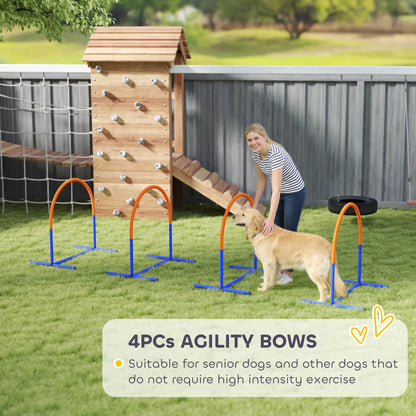 Dog Agility Training Equipment, 4 Pcs Obstacle Course, Blue Dog Agility Training Equipment at Gallery Canada