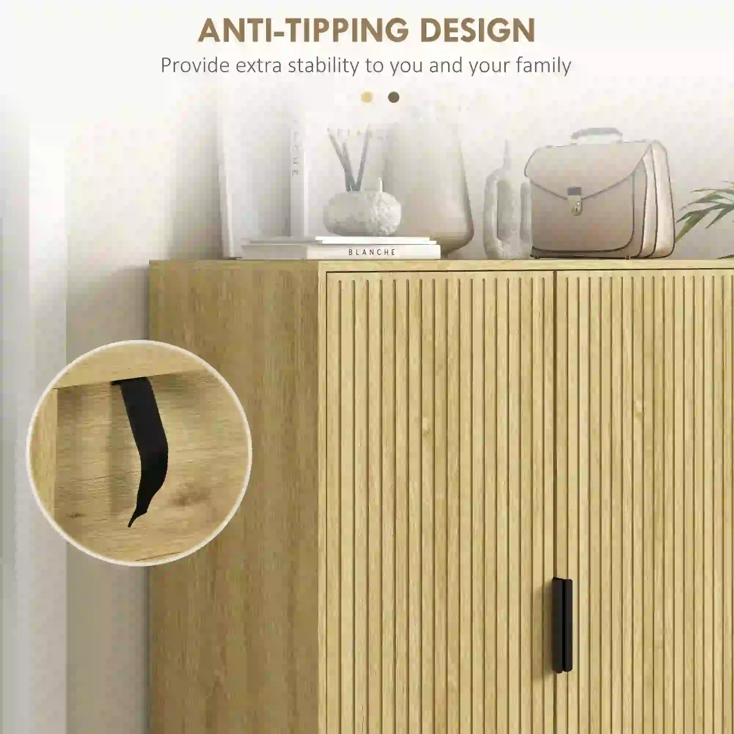 5-Tier Shoe Cabinet, Adjustable Shelves, 15 Pair Storage, Oak Shoe Storage Cabinets & Racks at Gallery Canada