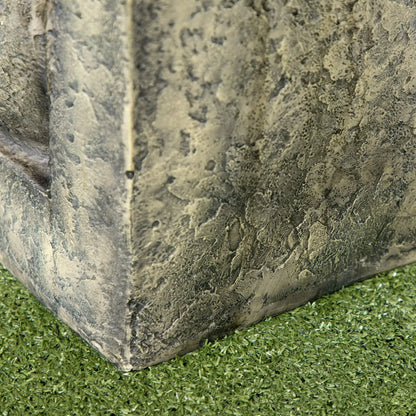 Outdoor Fountain, 4-Tier Stone Look Bowls, Adjustable Flow, LED Lights Water Fountains at Gallery Canada