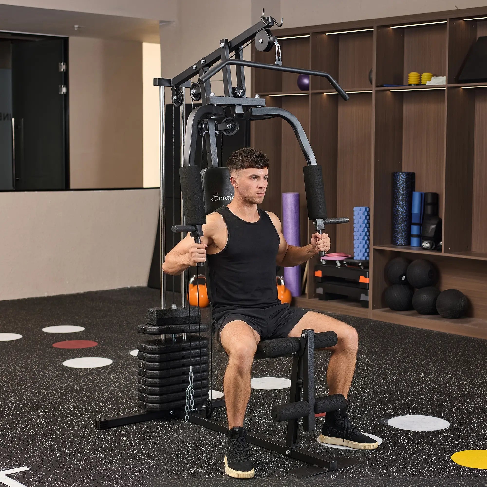Multifunction Home Gym, 99lbs Weight Stack, Full Body Workout Power Towers at Gallery Canada
